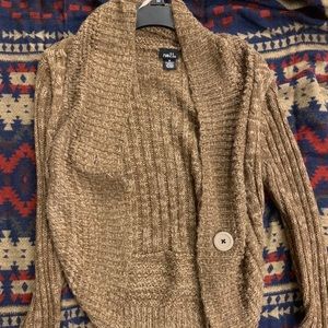 Rue 21 Acrylic Brown Cardigan Sweater (M)